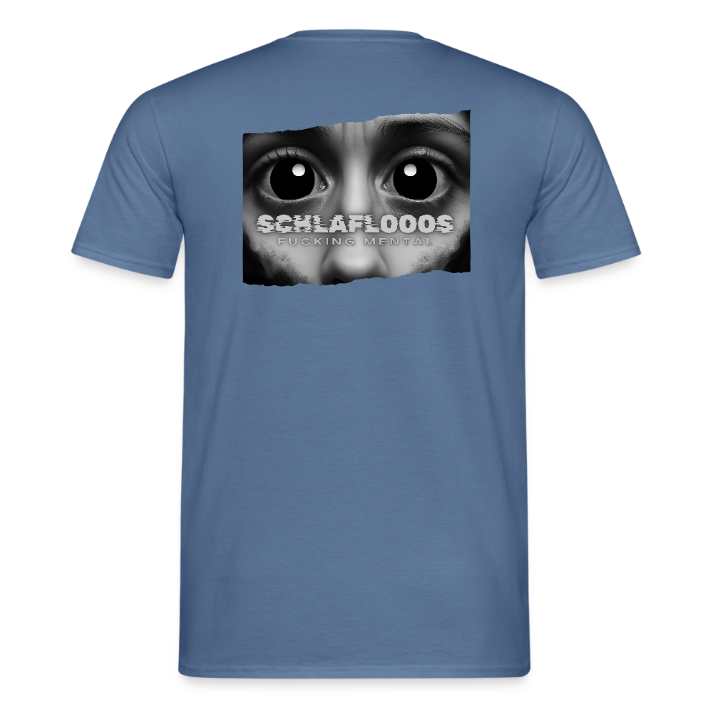 SCHLAFLOOOS BACKPRINT - Taubenblau